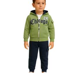 TUTA DA MASCHIO DA 4 A 12 ANNI IN COTONE