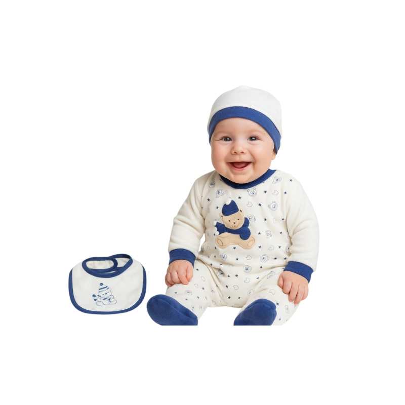 TUTINA NEONATO IN CINIGLIA AZZURRO CHIARO